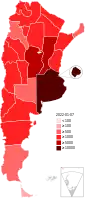 Number of confirmed COVID-19 deaths by province.