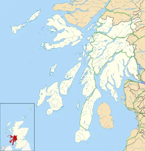 Asknish is located in Argyll and Bute