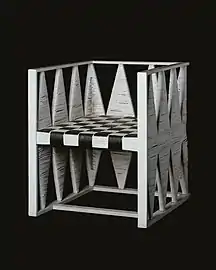 Armchair of wood and cane (1903), Josef Hoffmann and Koloman Moser (Metropolitan Museum of Art, New York City)