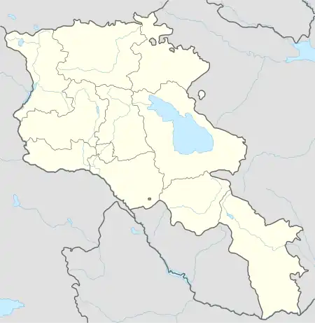 Tarsachay is located in Armenia