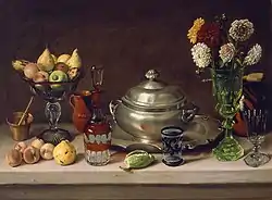 Agustín Arrieta, Cuadro de comedor, pintado entre 1857 y 1859, oleo sobre tela