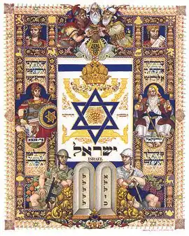 Image 31Visual History of Israel by Arthur Szyk, 1948. (from History of Israel)