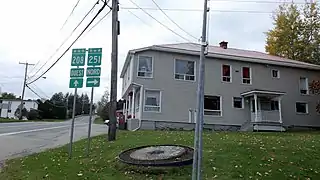 Junction of Route 208 with Route 251 in Martinville.