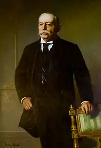 Augustus O. Bourn's official portrait, 1885 by Mosler