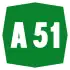 Autostrada A51 shield}}