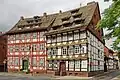 Half timbered houses from the Rokoko and Renaissance era