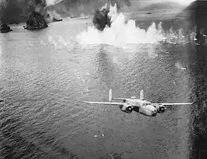 90th Bomb Squadron during the 2 November 1943 attack on Simpson harbor.