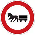 B 9: No animal-drawn vehicles