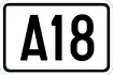 A18 shield}}