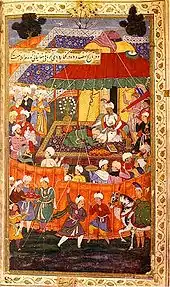 Image 3A scene from the Baburnama (from Autobiography)