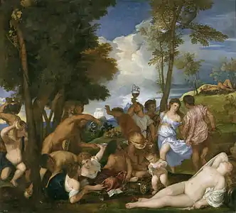 Titian, The Bacchanal of the Andrians, 1523–1526