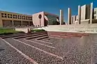 Fountain in backyard of Carnegie Mellon University