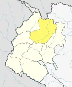 Location of Bajhang District