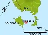 Map Showing Shortland Archipelago