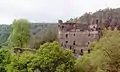 Balduinseck ruins between Mastershausen and Buch