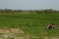 Looking across fields in Ballard towards Lough Owel