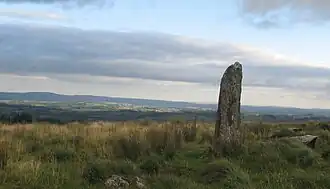 Unidentified standing stone located between Millstreet and Ballinagree.