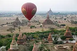 Aerial views from a hot air balloon