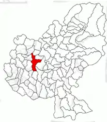 Location in Mureș County