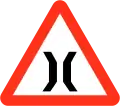 Narrow bridge ahead