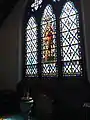 Baptismal Font & Northside Facing Stained Glass Window