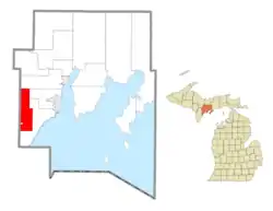 Location within Delta County