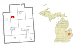 Former location within Lapeer County