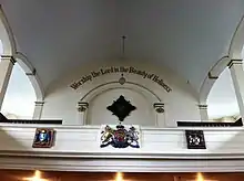 Hatchment of Baron Oberst Franz Carl Erdmann von Seitz, St. Paul's Church (Halifax), Nova Scotia, d.1782