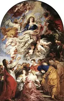 Painting of "The Assumption of Mary", Rubens, circa 1626