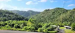 View of karst mountains from Mavilla