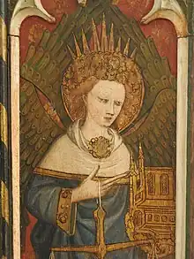 Thrones (angels) from the 15th-century Rood Screen in St Michael and All Angels church, Barton Turf