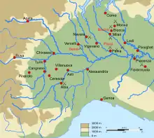 map of Lombardy c.1521