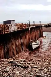 Harbour at low tide.