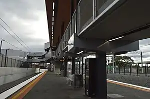 Citybound view from Bayswater platforms 1 and 2