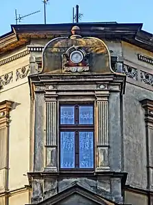 Bay window second floor window