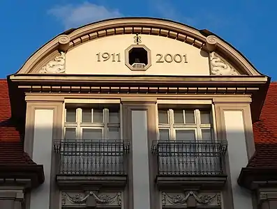 Detail of the pediment