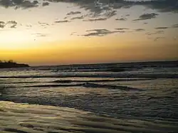 The coastline in Tamarindo