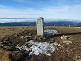 Boundary stone at Belchen's summit