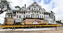 Belleview-Biltmore Hotel being moved 230 feet on December 21, 2016 in Belleair, Florida.