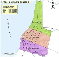 Map of Benteng