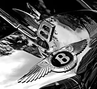 1960 Bentley badge and hood ornament