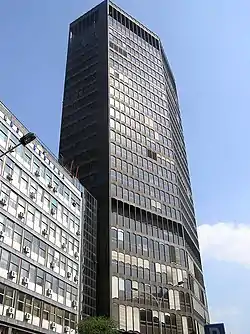 Beograđanka Tower by Branko Pešić, 1974