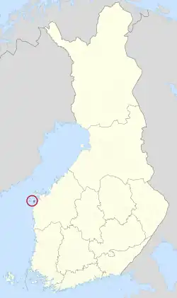 Location of Bergö in Finland