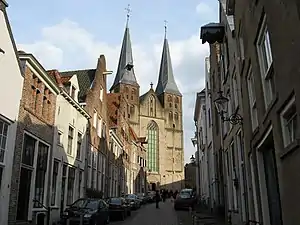 The Bergkerk from the Bergstraat, Deventer