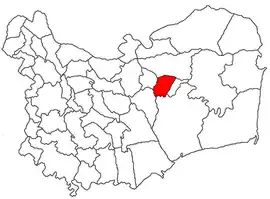 Location in Tulcea County