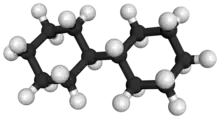 3D ball-and-stick structure of bicyclohexyl