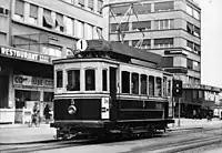 SIG-built tramway Ce 2/2 in Biel-Bienne