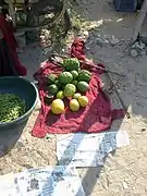 Bijora - Citron fruit for sale at Bhujpur, Kutch,  Gujarat,  India