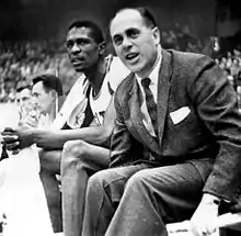 Bill Russell and Red Auerbach of the Boston Celtics