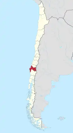 Map of Biobío Region